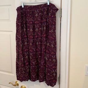 Vintage Plus Size Sag Harbor Floral Skirt - 2X